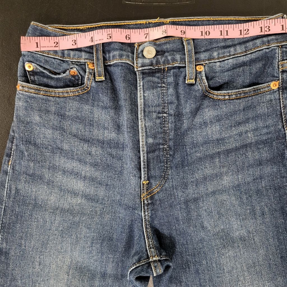 Women's Levi's Wedgie Skinny Jeans Size 29 Blue Denim - Picture 7 of 9